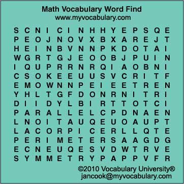 Math Crossword Puzzles on Games  Math Study   Pi Day Vocabulary Puzzles   Www Myvocabulary Com